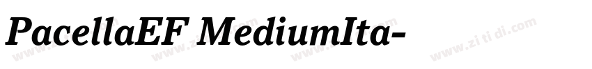 PacellaEF MediumIta字体转换